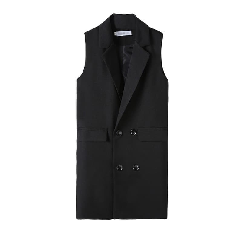 シンプルスタイリッシュロングジレ
