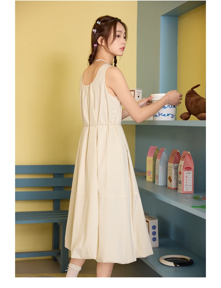 ジレ エアリーバルーンワンピース