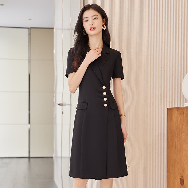 アシンメトリーデザイン ジレワンピース