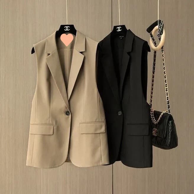 シンプル上質ロングジレ