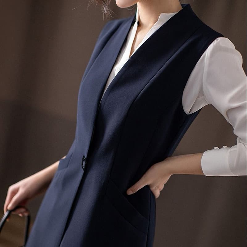 シンプル ロングジレ テーラード