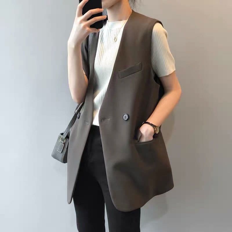シンプル スタイリッシュ ジレ テーラード