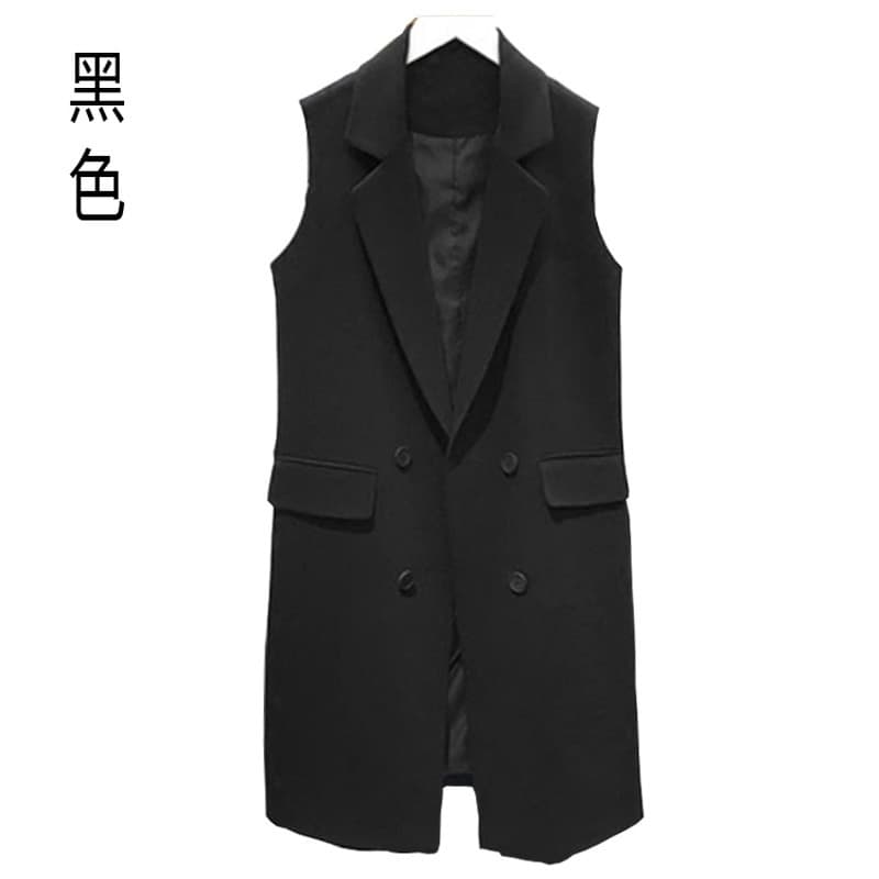 シンプル美シルエットロングジレ