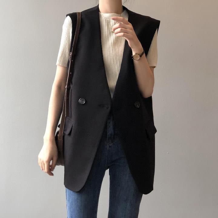 シンプル スタイリッシュ ジレ テーラード