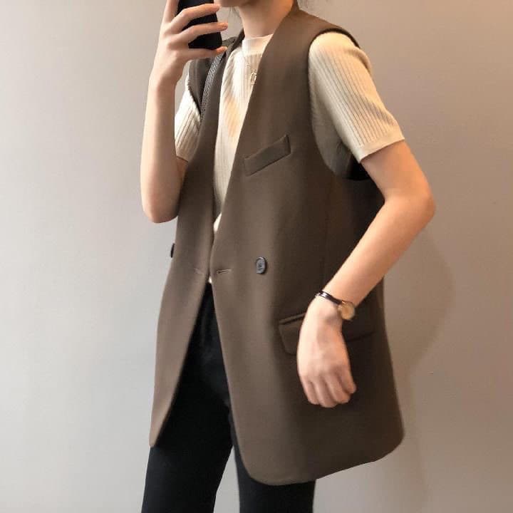シンプル スタイリッシュ ジレ テーラード