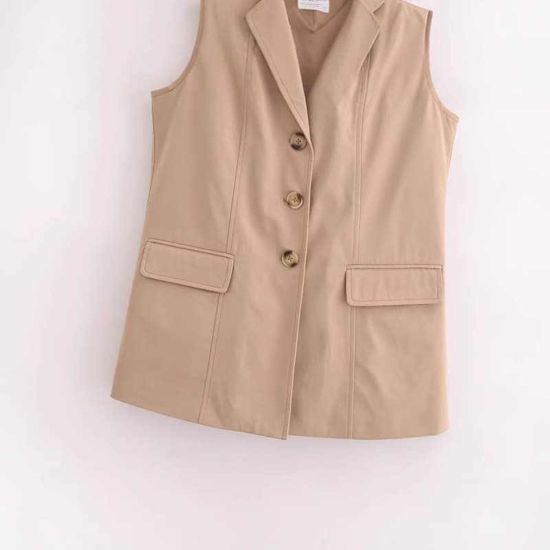 シンプル上質ロングジレ