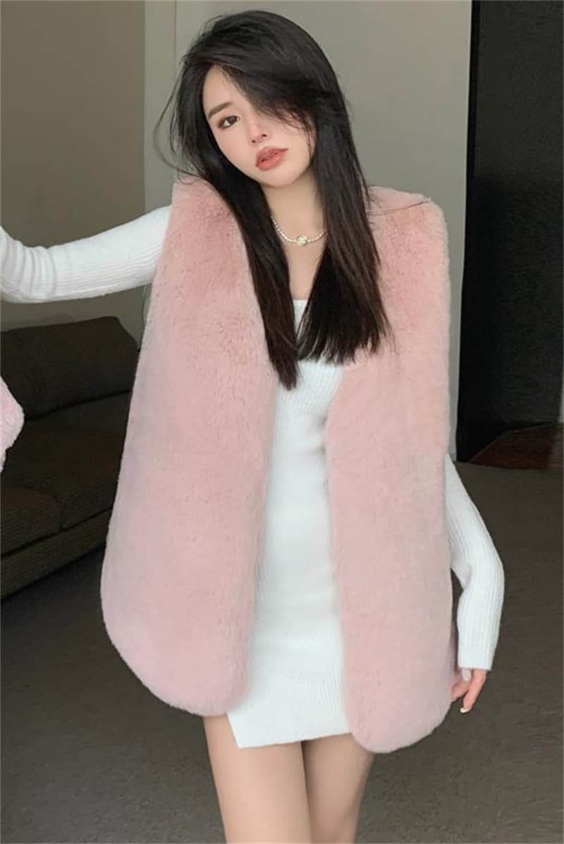 秋冬新作ふわふわエコファージレベスト