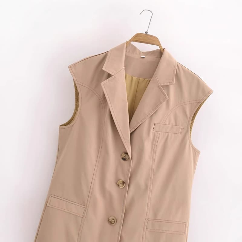 シンプル上質ロングジレ